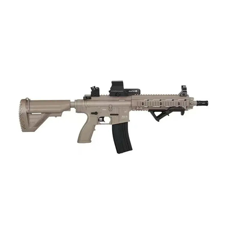 Sembylon HK416 Electric Orbeez Rifle Blaster Drum-Fed-P320GelBlaster-tan-P320GelBlaster