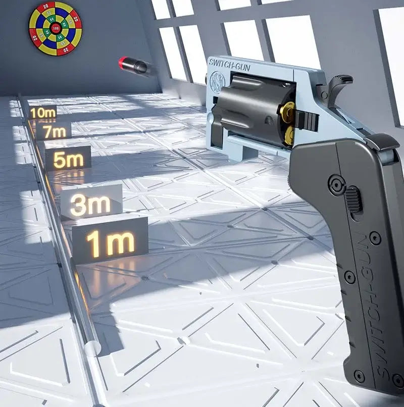 Soft Bullet Switch Gun Foldable Revolver Single Action Blaster-m416gelblaster-P320GelBlaster