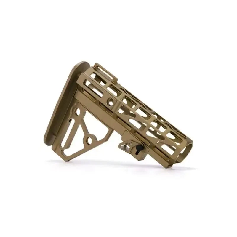 CNC Skeletonized Fusion Ultralight Carbine Butt Stock-m416gelblaster-tan-P320GelBlaster