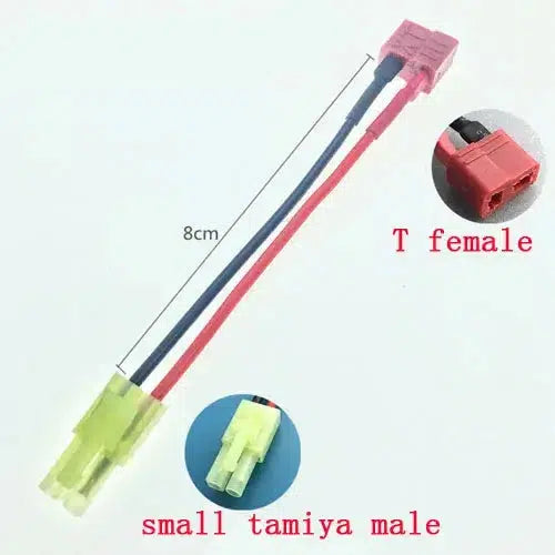 SM / XT30 / Mini Tamiya / T Plug Female/Male Connector Adapter 2pcs-m416gelblaster-Tamiya male to T female-m416gelblaster