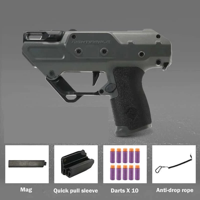 Worker Nightingale Flywheel Foam Dart Blaster Semi Automatic-foam blaster-P320GelBlaster-blackish green-P320GelBlaster