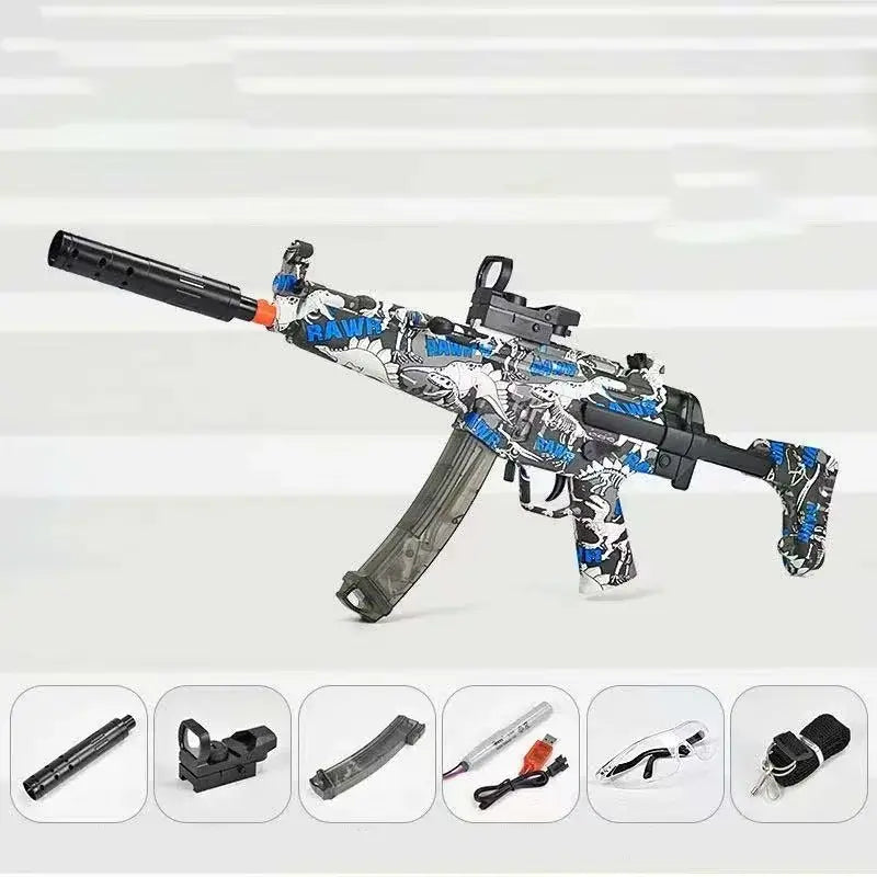 XYL Little Moon MP5 Electric Graffiti Orbeez Gun-P320GelBlaster-blue-P320GelBlaster