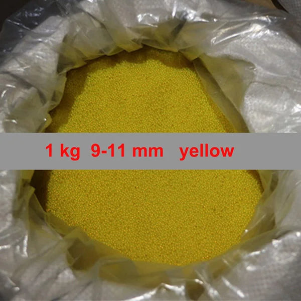 1Kg 9-11mm Gel balls Water Beads-P320GelBlaster-yellow-P320GelBlaster