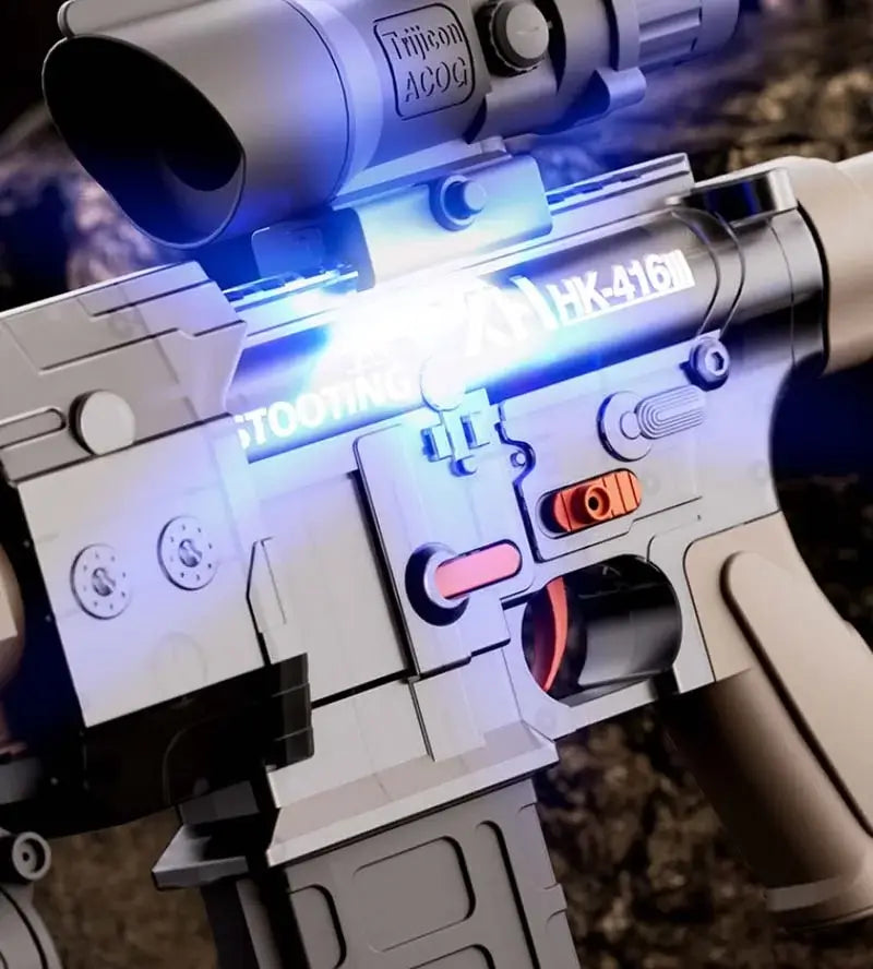 Full Automatic HK416 Foam Dart Blaster Rifle with Light-m416gelblaster-m416gelblaster