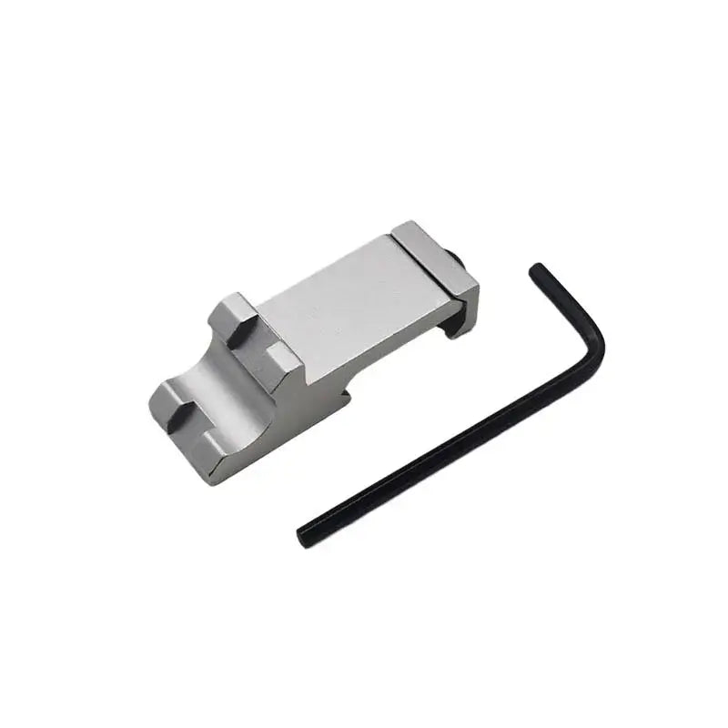 Tactical 45 Degree RTS Picatinny Offset Rail Adapter-m416gelblaster-silver-m416gelblaster