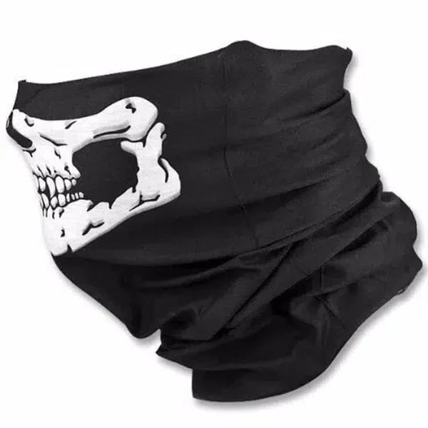 Motorcycle WarGame Bandana Half Face Skull Mask Headband-clothing-Biu Blaster-Uenel
