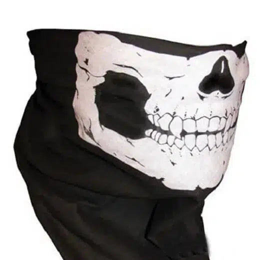 Motorcycle WarGame Bandana Half Face Skull Mask Headband-clothing-Biu Blaster-Uenel