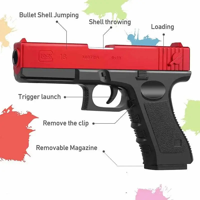G18 Soft Bullet Shell Ejecting Blaster Toy Gun-P320GelBlaster-P320GelBlaster