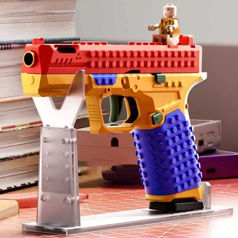Diy Building Blocks Blowback Shell Ejection Toy Gun-P320GelBlaster-P320GelBlaster