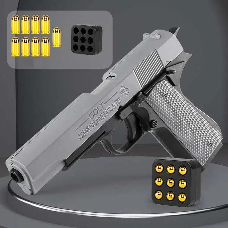 Colt 1911 Toy Gun Shell Ejecting Semi Auto Blaster-m416gelblaster-gray-m416gelblaster