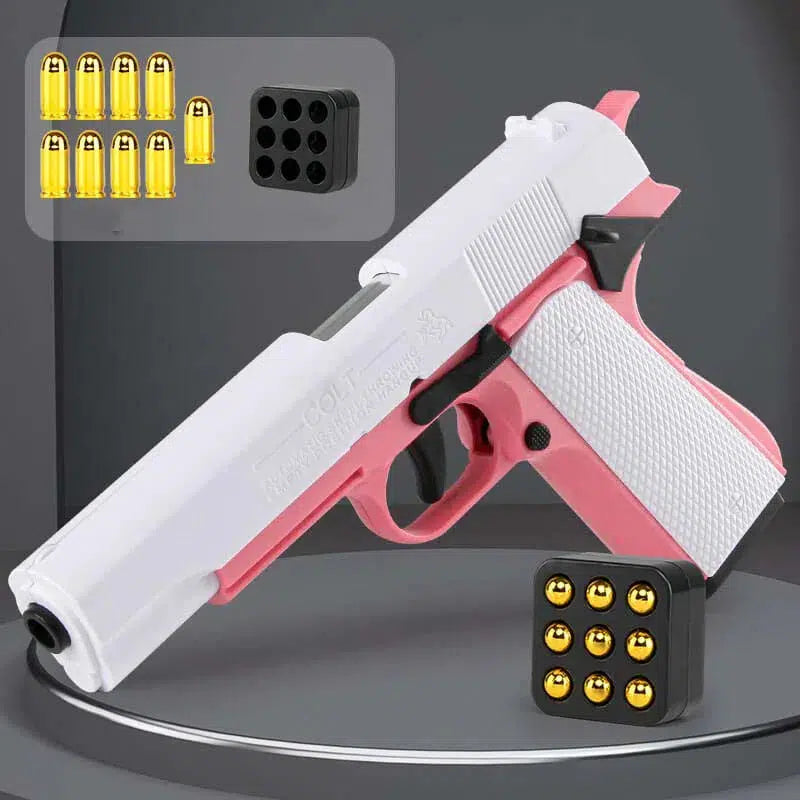 Colt 1911 Toy Gun Shell Ejecting Semi Auto Blaster-m416gelblaster-pink-m416gelblaster