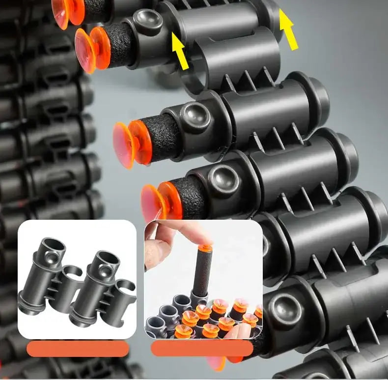 M4 + M249 Hybrid Electric Belt-Fed AEB Nerf Dart Blaster-m416gelblaster-m416gelblaster
