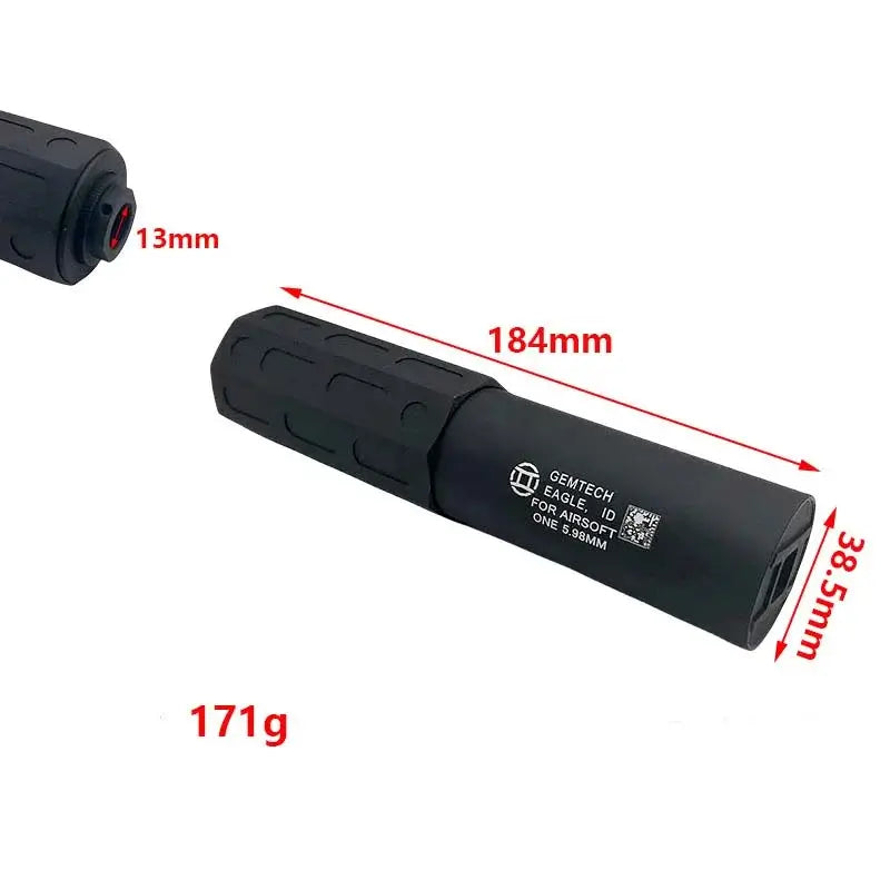 Gemtech ONE 14mm CCW Metal QD Mock suppressor-m416gelblaster-m416gelblaster