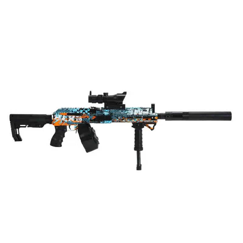 Electric Graffiti Tactical AK Rifle Drum-Fed Orby Gun-P320GelBlaster-P320GelBlaster