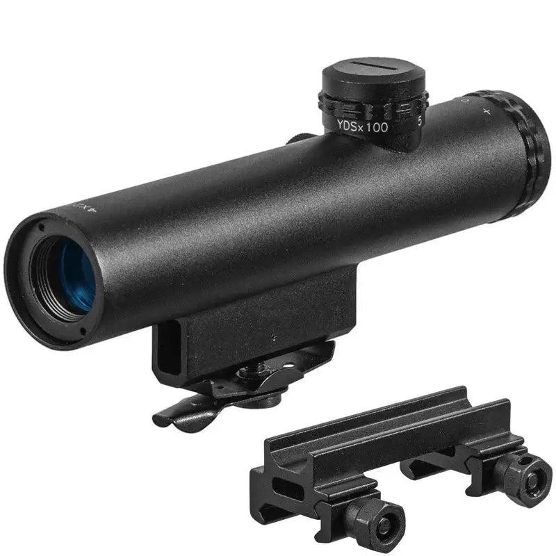HD 4x20 Tactical Scope with BDC Turret Mil-DOT Reticle-m416gelblaster-with picatinny mount-P320GelBlaster
