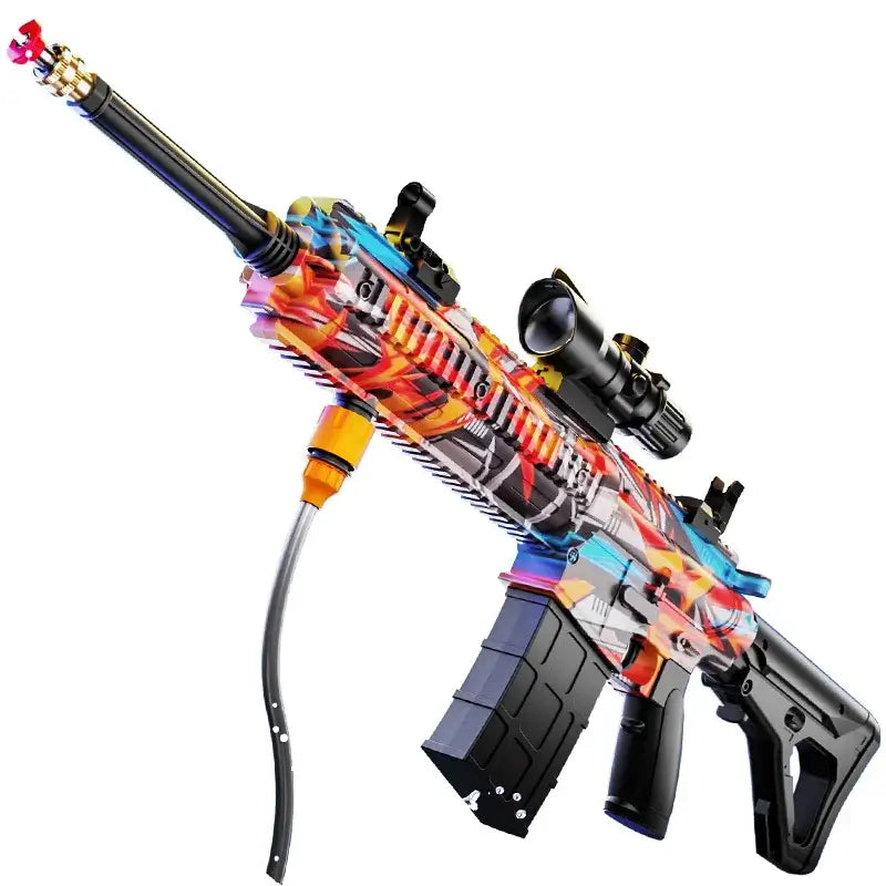 HK416 High Pressure Electric Car Wash Water Gun with Backpack-P320GelBlaster-P320GelBlaster