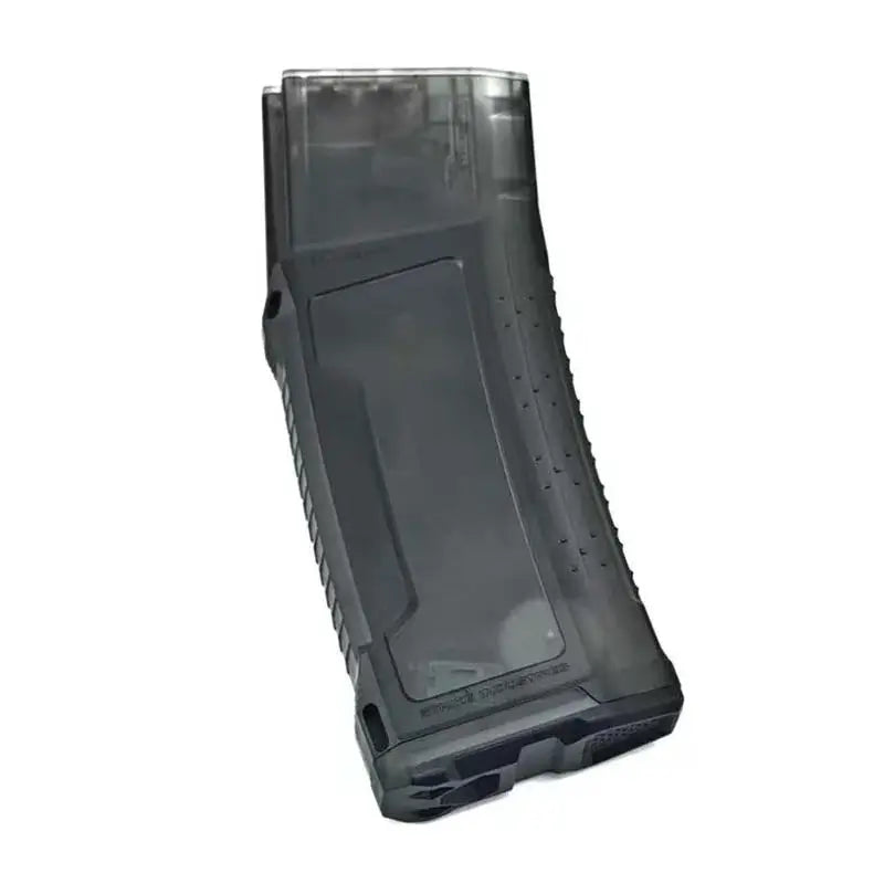 JingJi Si Strike Extended Nylon Pmag Gel Gun Magazine-m416gelblaster-black clear-P320GelBlaster