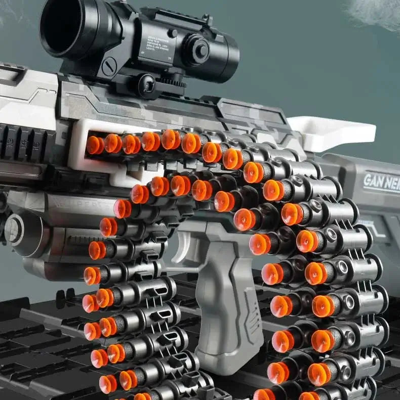 M4 + M249 Hybrid Electric Belt-Fed AEB Nerf Dart Blaster-m416gelblaster-m416gelblaster
