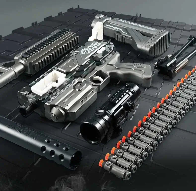 M4 + M249 Hybrid Electric Belt-Fed AEB Nerf Dart Blaster-m416gelblaster-m416gelblaster