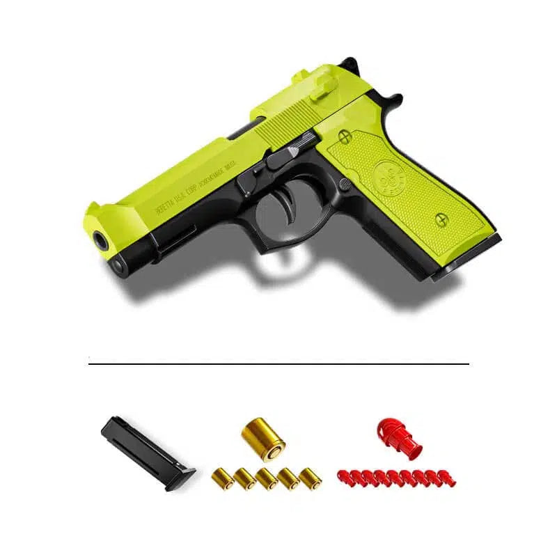 M92 Beretta Semi Automatic Toy Gun with Shell Ejection-m416gelblaster-green-m416gelblaster