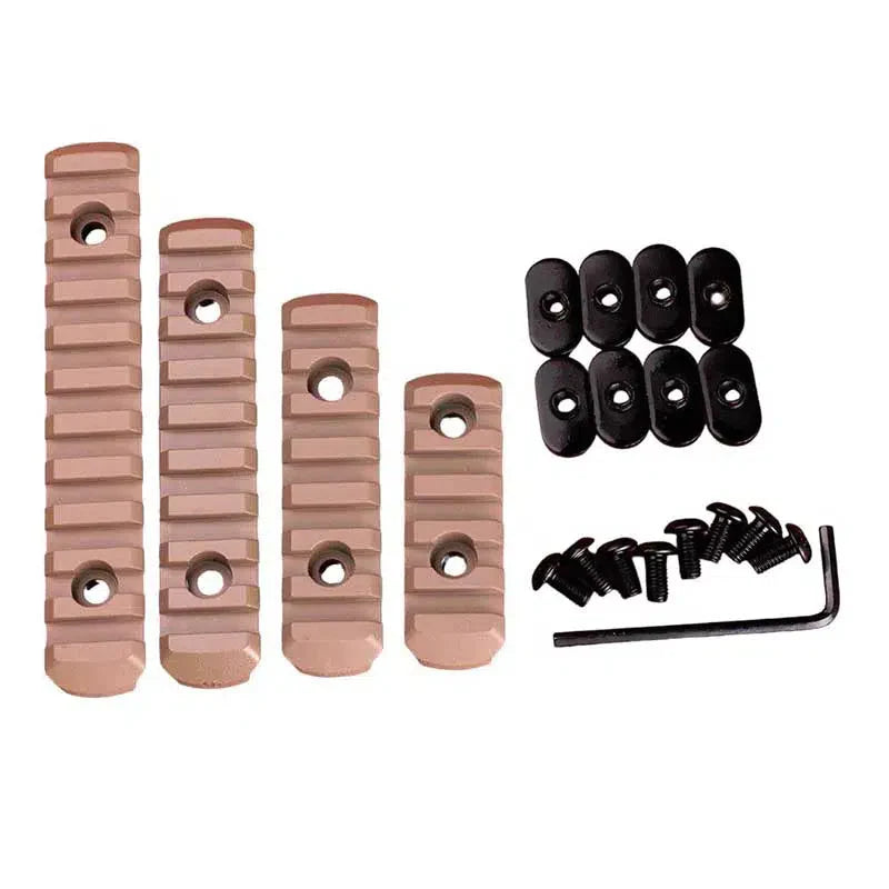 MOE Nylon Rail Set for Keymod or M-lok 4Pcs-m416gelblaster-M-lok tan-m416gelblaster