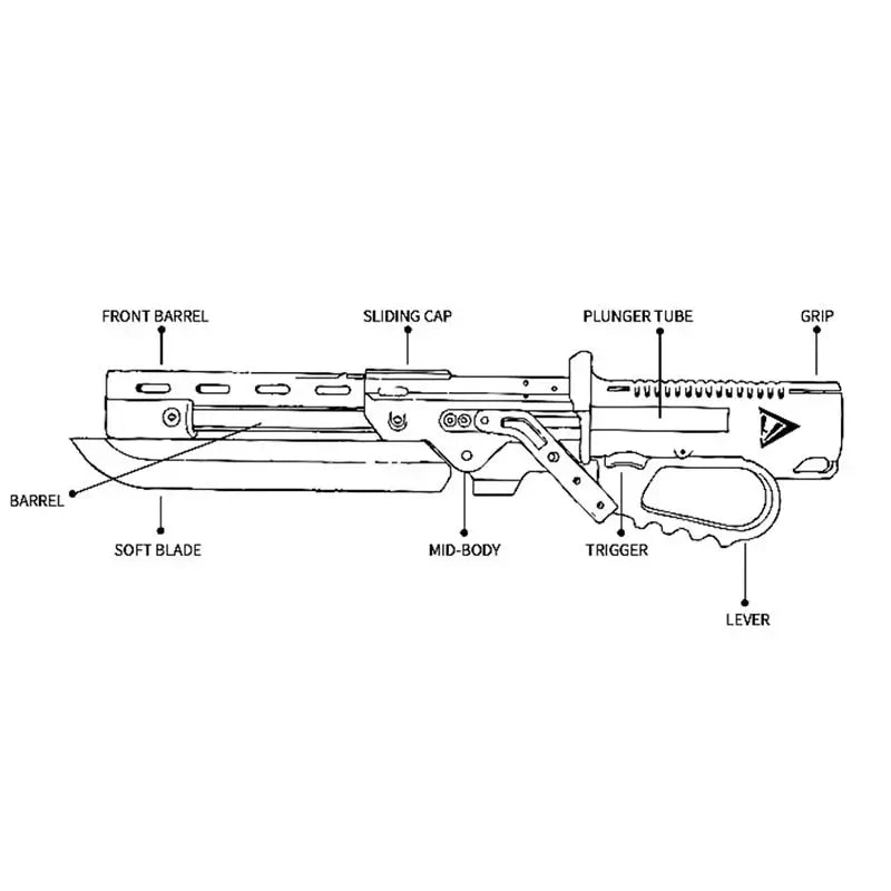 MZ01 MangZhong Lever Action Nerf Ballistic Knife Blaster-m416gelblaster-P320GelBlaster