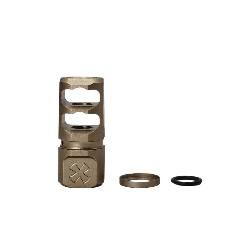 2 Port Noveske 14MM Metal Muzzle Brake-m416gelblaster-tan-m416gelblaster
