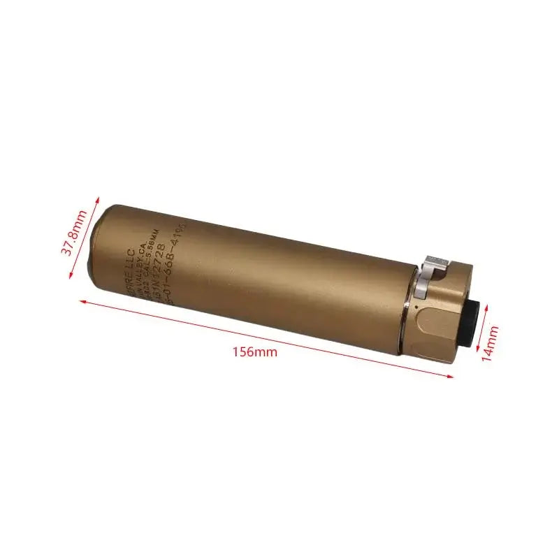 SF Socom CNC Metal 14MM Thread QD Suppressors-P320GelBlaster-tan-P320GelBlaster