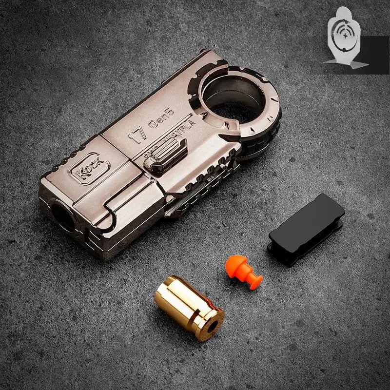 Kock 17 Gen5 Ring EDC Fidget Shell Ejecting Toy Gun-P320GelBlaster-brown-P320GelBlaster