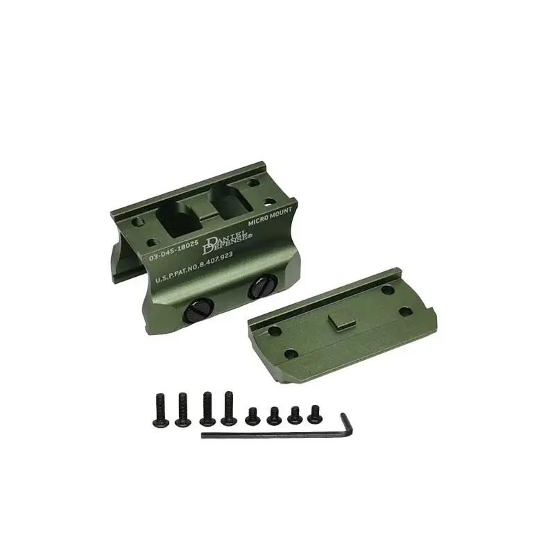 DDE Base Metal Micro Riser Mount Red Dot Magnifier Heightener-P320GelBlaster-green-P320GelBlaster