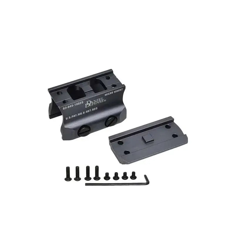 DDE Base Metal Micro Riser Mount Red Dot Magnifier Heightener-P320GelBlaster-gray-P320GelBlaster