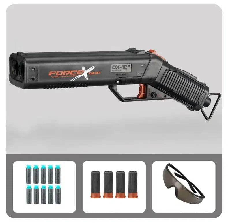 Shell Eject Manul LH 671 S686 Double Barrel Foam Blaster-m416gelblaster-black-m416gelblaster
