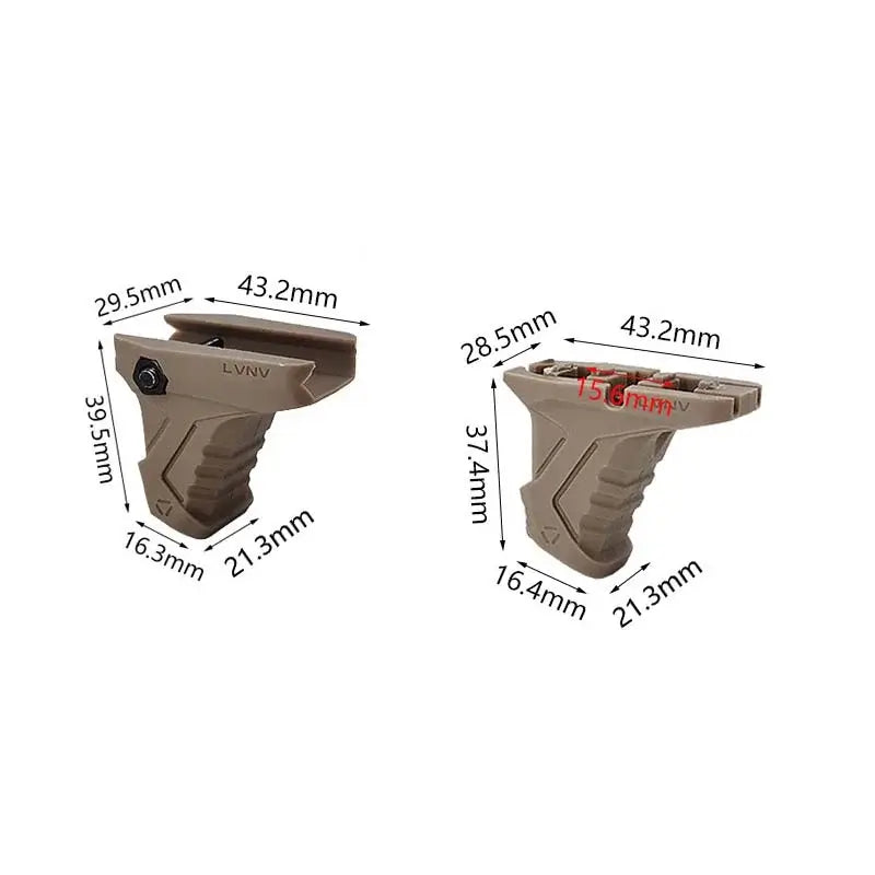 LVNV Angled Handstop with Cable Management System-m416gelblaster-m416gelblaster