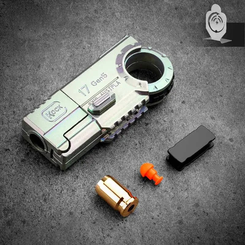 Kock 17 Gen5 Ring EDC Fidget Shell Ejecting Toy Gun-P320GelBlaster-grey-P320GelBlaster