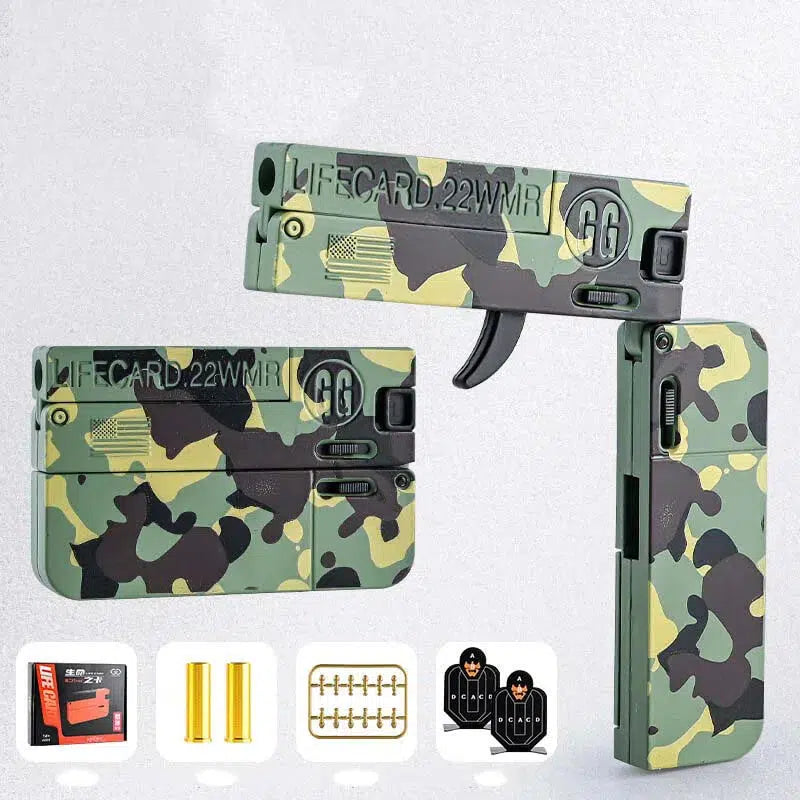Lifecard V2 Folding Single-Shot Metal Dart Blaster Alloy Toy-m416gelblaster-jungle-m416gelblaster