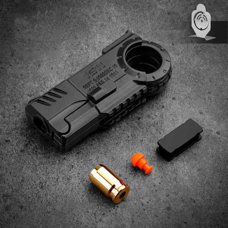 Kock 17 Gen5 Ring EDC Fidget Shell Ejecting Toy Gun-P320GelBlaster-m1911 black-P320GelBlaster