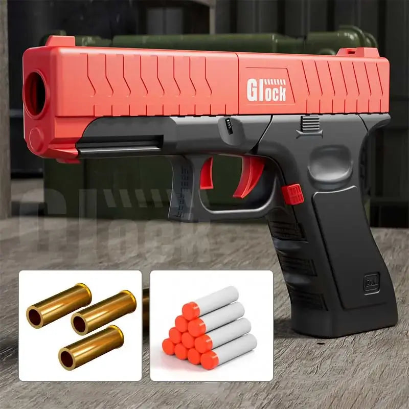 Handi Foldable Shell Eject Breech Loading Pistol Foam Dart Blaster-P320GelBlaster-red-P320GelBlaster