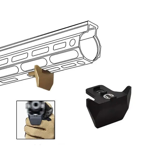 Railscales QTR Keymod M-Lok Wide Metal Hand Stop-P320GelBlaster-P320GelBlaster