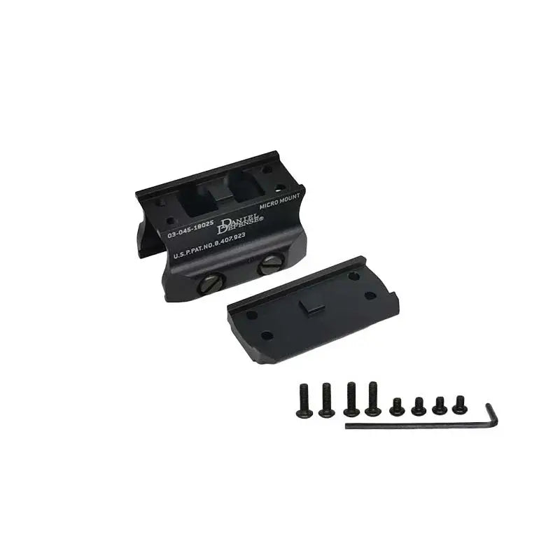 DDE Base Metal Micro Riser Mount Red Dot Magnifier Heightener-P320GelBlaster-black-P320GelBlaster