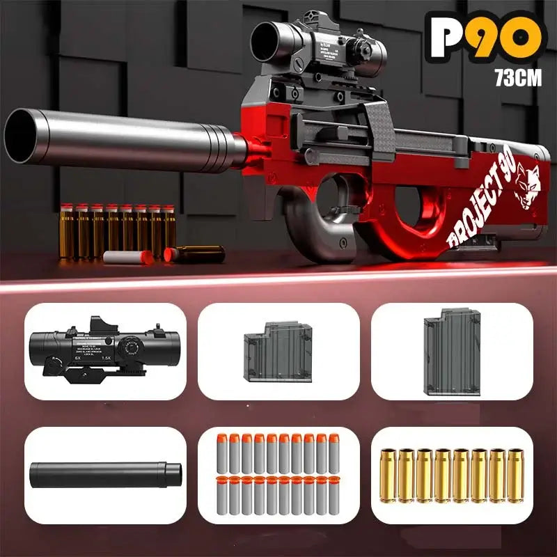 Handi Shell Eject Manual P90 Foam Dart Gun