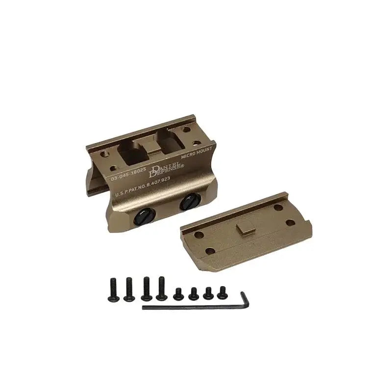 DDE Base Metal Micro Riser Mount Red Dot Magnifier Heightener-P320GelBlaster-khaki-P320GelBlaster