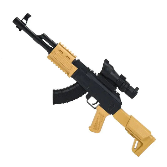 Pistola eléctrica Orbeez AK47 con cargador y boca naranja