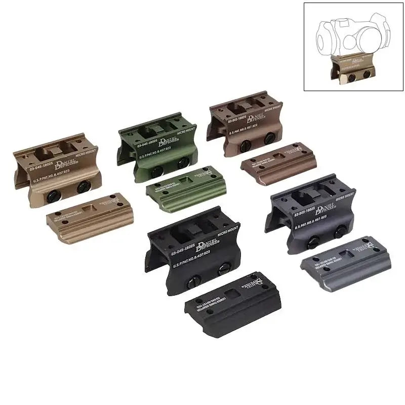 DDE Base Metal Micro Riser Mount Red Dot Magnifier Heightener-P320GelBlaster-P320GelBlaster