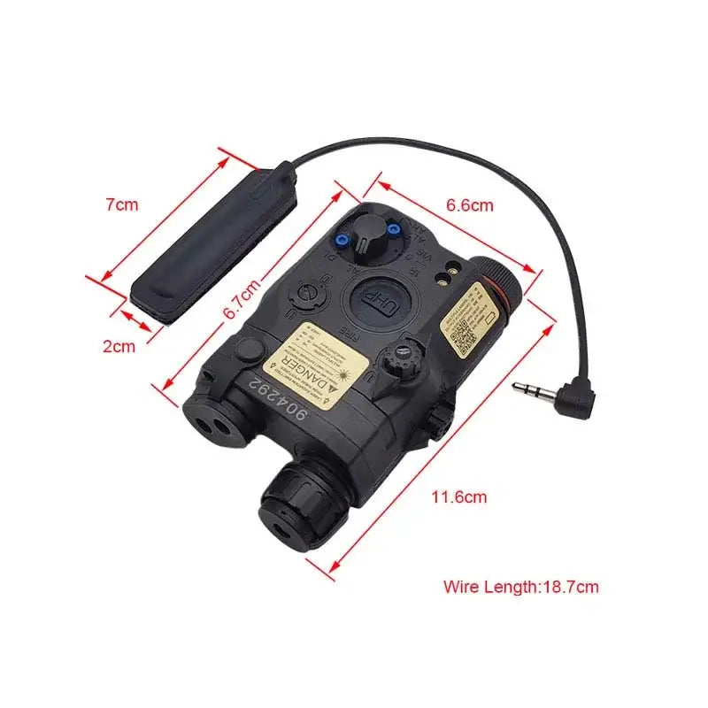 Element LA PEQ15 Batteriebox – Roter Laser/Taschenlampe/IR-Linsen