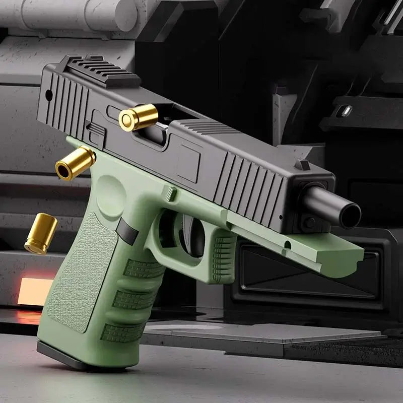 Shell Ejection Semi-Auto Soft Bullet Pistol Toy Gun-P320GelBlaster-green-P320GelBlaster
