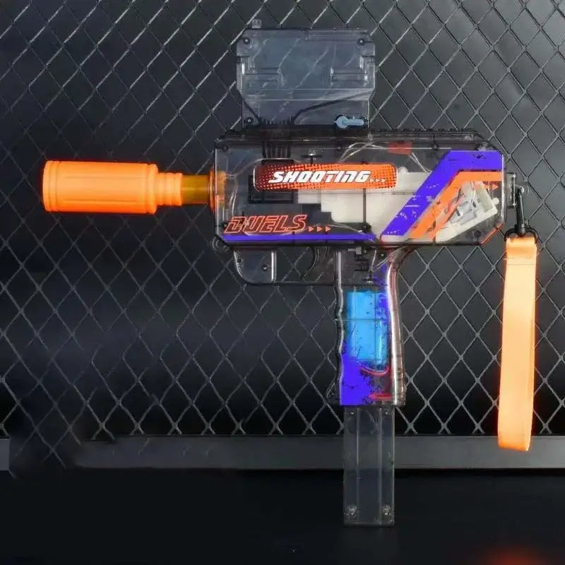 Shooting Elite UZi Hopper-Fed Water Bead Gun with Light-P320GelBlaster-gray-P320GelBlaster