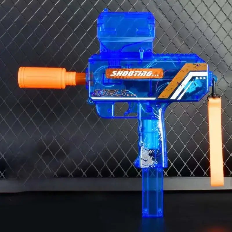 Shooting Elite UZi Hopper-Fed Water Bead Gun with Light-P320GelBlaster-blue-P320GelBlaster