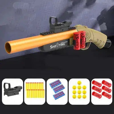 Single Metal Barrel S686 Shell Eject Gel Blaster Nerf Gun 3in1-m416gelblaster-gold-m416gelblaster