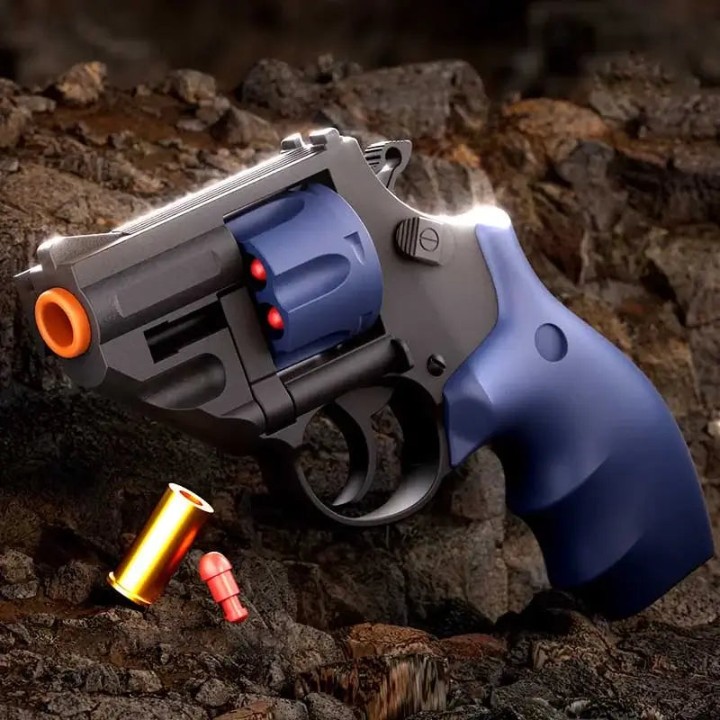 Sky Marshal TB500 Double Action Revolver Soft Bullet Toy Gun-P320GelBlaster-blue-P320GelBlaster