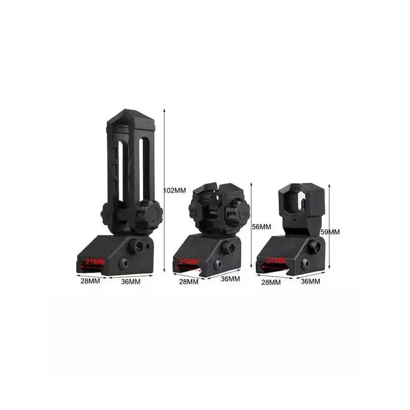 Worker Adjustable Flip Up Front & Rear Sights 3Pcs-P320GelBlaster-P320GelBlaster